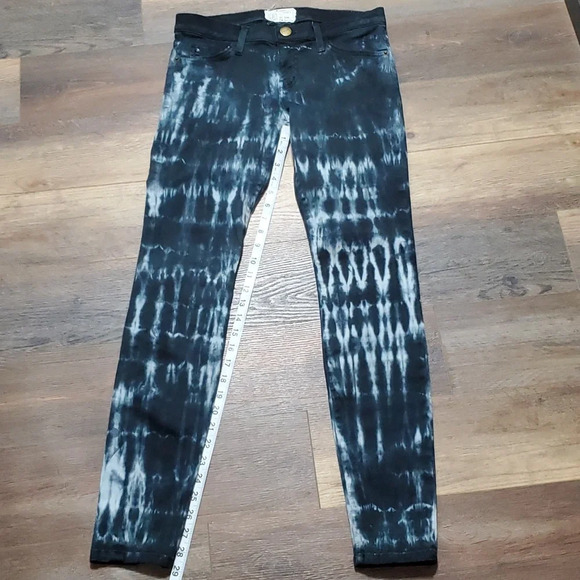 Current elliot indigo tie dye ankle skinny jeans - Picture 1 of 9